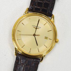 1円 可動品 腕時計 ロンジン LONGINES グランドクラシック L4.677.2 クォーツ メンズ ゴールド 同梱不可