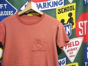 【程よいUSED感が抜群にかっこいい1枚】Made in USA製アメリカ製珍色ビンテージポケットTシャツポケTコットン綿100%60s60年代70s70年代