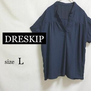 DRESKIP 花柄 レース スキッパー 半袖 ブラウス 2404/016