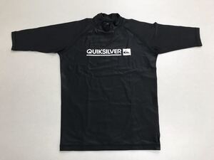 ★クイックシルバー★ラッシュガード★Ｓ★QUIKSILVER★黒★ＵＰＦ50＋★紫外線カット★新品★2-1