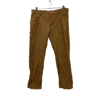 Dickies ワーク・ペインターパンツ W38 ディッキーズ ブラウン ビッグサイズ ロゴ 古着卸 アメリカ仕入 2308-284