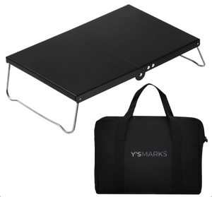 Y’s Marks アウトドア テーブル 折りたたみ式 2つ折り ミニローテーブル 320g 耐荷重8kg 収納袋付 新品 送料込み