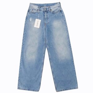 未使用品 アクネ ストゥディオズ Acne Studios タグ付 バギーフィットジーンズ 1981M デニム ジーパン ワイド 加工 B00348 インディゴ 44 0