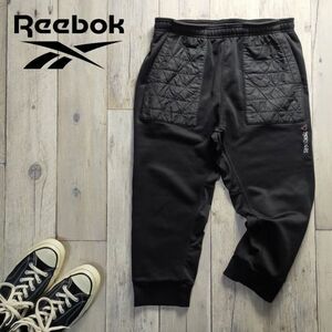 ☆Reabok リーボック☆クロップド丈 ジャージ ７分丈 黒 size（M) S1614