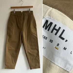 美品 MHL. シンチバック ワークパンツ マーガレットハウエル