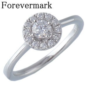 フォーエバーマーク ダイヤ リング センターオブマイユニバース 0.19ct/0.11ct 9号 Pt900 新品仕上げ済 Forevermark【17816】