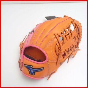 ★未使用 Mizuno/ミズノ ベイスターズ 倉本寿彦 レプリカグローブ サイン入り/右投げ/軟式/内野手用/クリアオレンジ/グラブ&2017200003