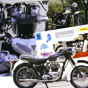 トライアンフ T110 タイガー 1965型 掲載 雑誌　Triumph Tiger 詳細写真解説 主要諸元表 6ページ