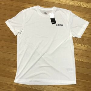 adidas アディダス メンズ 半袖機能Tシャツ M D2M ソフトTシャツ GZQ86 スポーツウェア ホワイト Sサイズ　送料無料 訳あり