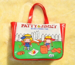 送料無料 patty&jimmy パティー＆ジミー ミニバッグ バッグ ビニール サンリオ sanrio 可愛い 古い商品 レトロ パティーアンドジミー