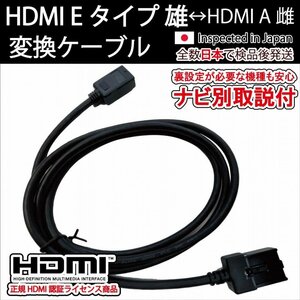 (ナビ別取説付)カーナビ用HDMI接続ケーブル トヨタ純正ナビDSZT-YC4T/NSZT-Y64T/YA4T/NSZT-Y66T ノア ヴォクシー エスクァイア ハリアー