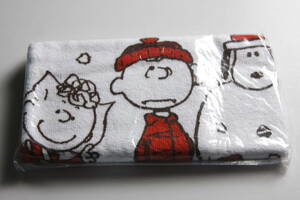 スヌーピータウンショップ ノベルティ フェイスタオル　Peanuts Christmas　スヌーピー　サリー　シュローダー 非売品 送料無料 クリスマス