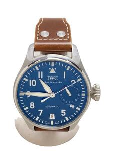 IWC◆自動巻腕時計/アナログ/レザー/NVY/BRW/IW500916/20240114日差+4