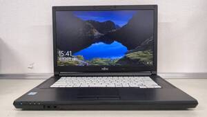 中古ノートパソコン★Windows10★Fujitsu Core i5-6300U/@2.50GHz/4GB/HDD 500GB/15インチ以上★