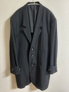 Yohji Yamamoto POUR HOMME ヨウジヤマモト プールオム ジップ ボタン コート HX-Y46-100