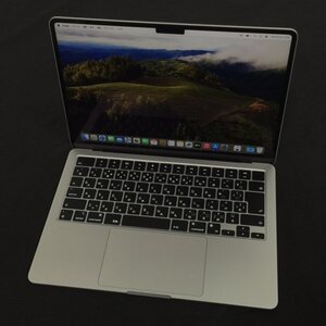 美品 1円 Apple MacBook Air 13.6インチ 2024 TouchID M3 8コア 8GB SSD256GB MRXQ3J/A A3113 ノートパソコン