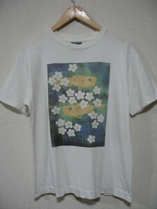 A BATHING APE BAPE ART Tee size M ベイプ 魚 フラワー アート Tシャツ ホワイト 日本製