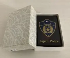 卓上名刺ケース　警察エンブレム柄　Japan Police￼ 警察グッズ