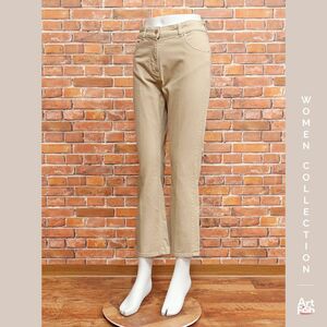 1円/春夏/19.70 SEVENTY/IT42サイズ/ブーツカット アンクルパンツ インポート ナインティーンセブンティ 新品/ベージュ/iz414/