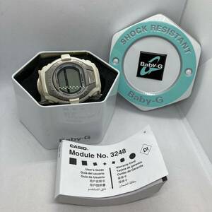 495-0019 CASIO カシオ G-SHOCK G-COOL GT-005 腕時計 革ベルト ホワイト 電池切れ 動作未確認