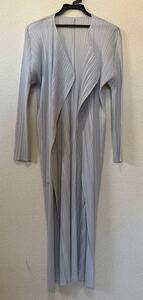 ISSEY MIYAKE MIYAKE プリーツプリーズ PLEATS PLEASE ロングカーデ　サイズ４