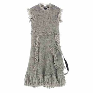 Sacai サカイ 23AW 23-07001 Tweed Dress ツイード ドレス ワンピース グレー系 1【中古】