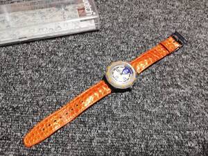 スウォッチ swatch SCUBA200 200m防水 スイス製　クォーツ時計　中古品　ケース　説明書つき　希少品　レターパック発送 