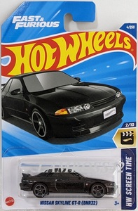 2025 #004 ホットウィール Nissan Skyline GT-R (BNR32) 日産 スカイライン GT-R Hot Wheels HW Screen Time 2/10 日本未発売 NEW B asst