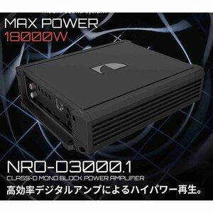NRO-D3000.1 1ch Max.18000W Class D NROシリーズ ナカミチ Nakamichi