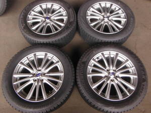 HS1053　送料無料! 4本SET価格! 超バリ溝 スタッドレス 205/55R16 ブリヂストン BLIZZAK VRX2 16×6.5J PCD100 5穴 +55 スバル