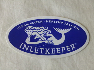 INLETKEEPER CLEAN WATER HEALTHY SALMON ステッカー small 小サイズ フライ フィッシング Fly Fishing サーモン トラウト TROUT