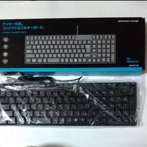 新品未使用 PCハード ミニマムイナフ 有線キーボード MEWKY-B1