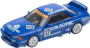 POP RACE 1/ 64 NISSAN SKYLINE GT-R R32 JTC 1990 CALSONIC #12