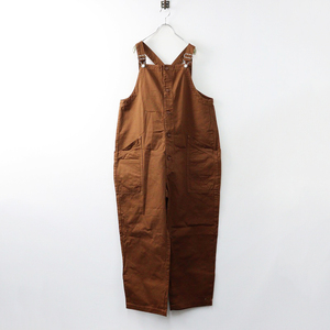 美品 ハーベスティ HARVESTY CHINO CLOTH OVERALLS チノクロスオーバーオール 2/ブラウン サロペット【2400014219999】