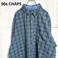 USA古着　90s　CHAPS 　チャップス　BDシャツ　XXLサイズ