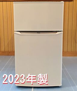 【中古品】Haier ハイアール 冷凍冷蔵庫 JR-N85E ノンフロン冷蔵庫 85L 2023年製 ホワイト 動作確認済み