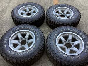 M6404 BRADLEY ブラッドレー VR 16インチ 8J ±0 ＆マッドタイヤ 265/70R16 MAXXIS 4本 サーフ プラド 他、カスタムRV車に！