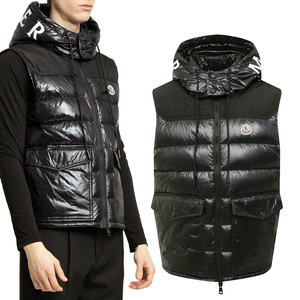 送料無料 22 MONCLER モンクレール 1A00150 53A0E ブラック GENICHI ロゴ ダウンベスト size 1