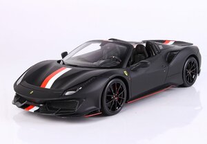 ＜予約品＞　BBR 1/12 Ferrari 488 Pista Spider Matt Black Charles Leclerc　ケース付　フェラーリ　BBR1225CL