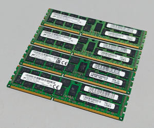 1333MHz 16GB 4枚組 合計 64GB MacPro用メモリー 2009 2010 2012モデル用 240pin DDR3 10600R RDIMM ECC 動作確認済 #1029A