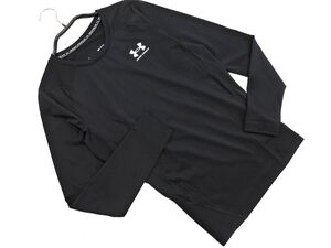 ネコポスOK UNDER ARMOUR アンダーアーマー トレーニングウェア カットソー sizeMD/黒 ◇■ ☆ eja2 メンズ