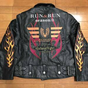 RUN&RUN 牛革レザージャケット 本革です。