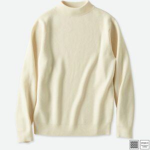 UNIQLO U（ユニクロ　ルメール　コラボ） メリノブレンドボートネックセーター（長袖） 旧タグ Off White Lサイズ 新品タグ付き レア