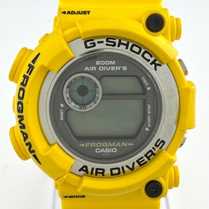 【ジャンク品】カシオ CASIO G-SHOCK イエローフロッグマン DW-8250 腕時計 クォーツ 【中古】