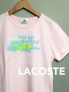 【良品】ラコステ 半袖 プリント Tシャツ レディース 40サイズ　&