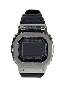 CASIO◆ソーラー腕時計・G-SHOCK/デジタル/SLV/BLK