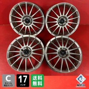 【送料無料】中古 LINEA SPORT 17x7.0+47 114.3-5H アルミホイール4本SET【42940894】