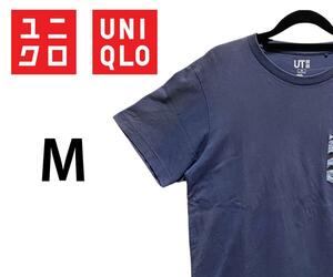 ユニクロ　UT　ガンダムグラフィックＴシャツ　M　ブルー　K00308