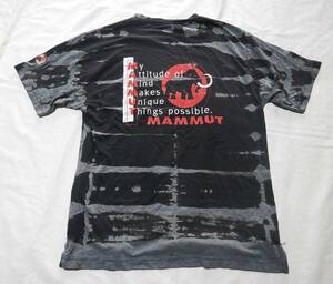 マムートMAMMUT　絶対誰とも被らないおしゃれなオリジナル絞りTシャツ Sサイズ さらっとした綿70％