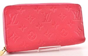 Louis Vuitton LV ルイヴィトン ジッピー アンプラント 長財布 ロングウォレット レザー 革 ピンク レディース 女性 正規品 6G2510354